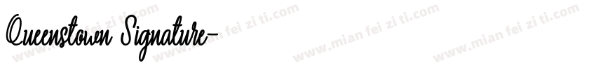 Queenstown Signature字体转换